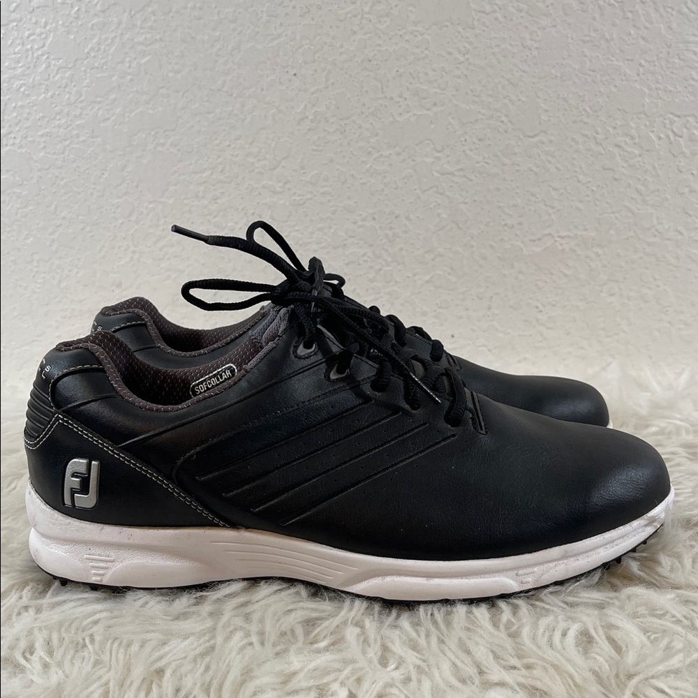 FootJoy Mens Arc SL Spikeless Golf Shoes 59702 Black White Size 10.5 M - Picture 3 of 10